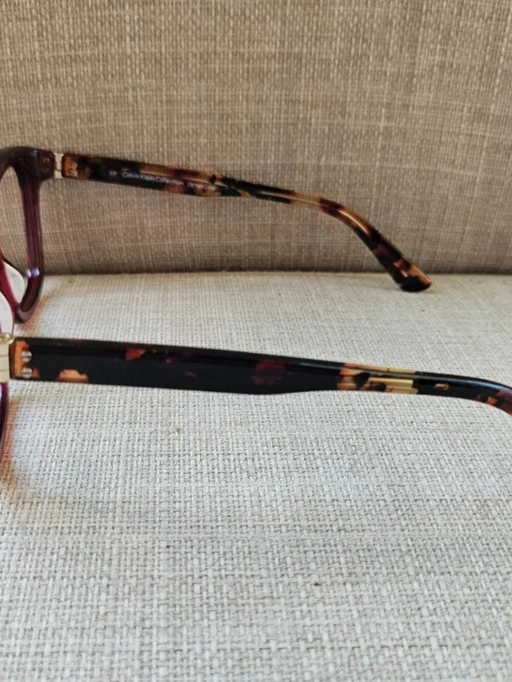 Calvin Klein Collection Eyeglasses Frame Burgundy Eyewear CK7989 Unisex Glasses